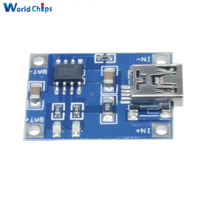 2 шт. TP4056 Mini USB 5V 1A 18650 литиевая батарея зарядное устройство плата модуль со светодиодным индикатором защита