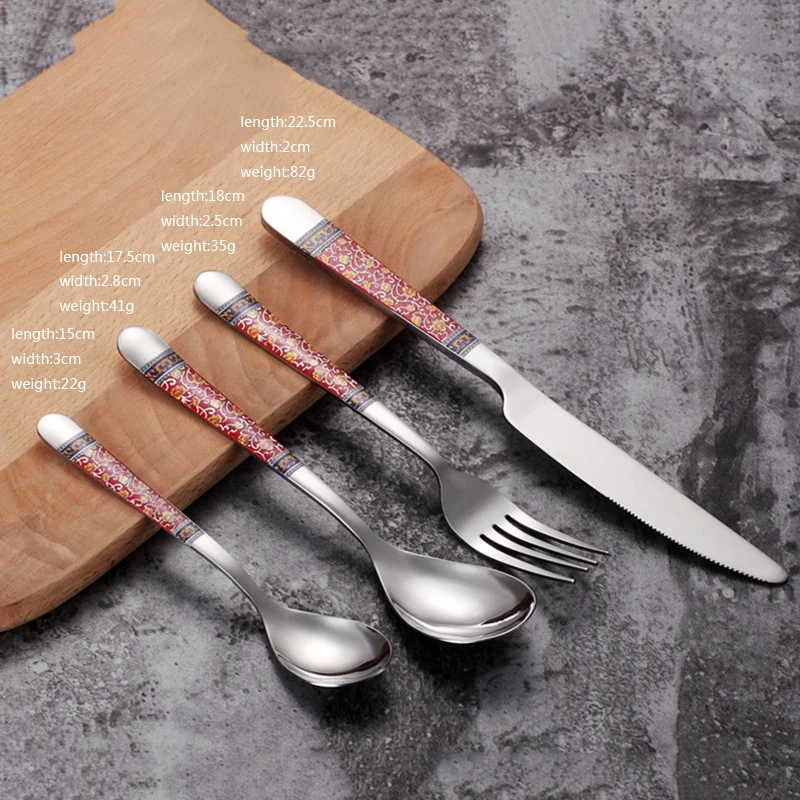 Hoomall Stainless Steel Cutlery Dinner Set Western Home Tableware Party Dining Appliance Kitchen Tools Fork Set Dropshipping
