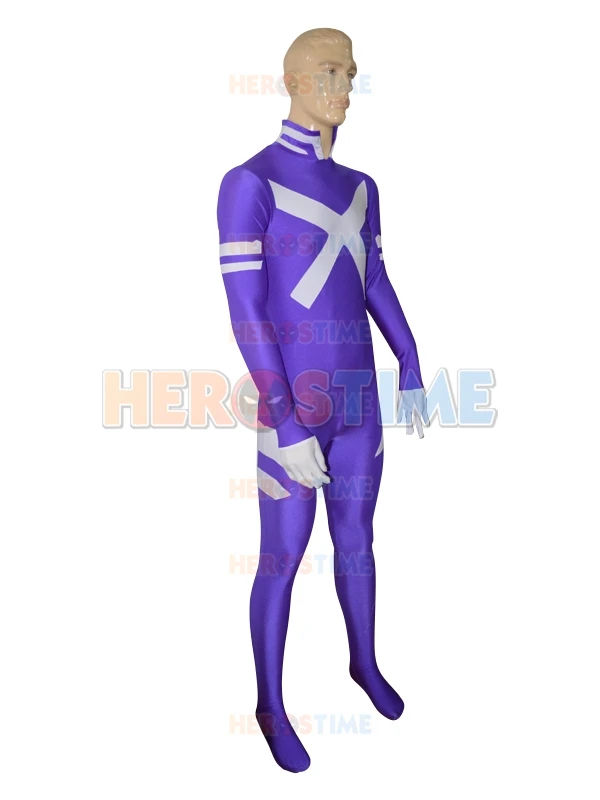 Сексуальный женский костюм X Men Psylocke фиолетовый супергероя из спандекса для