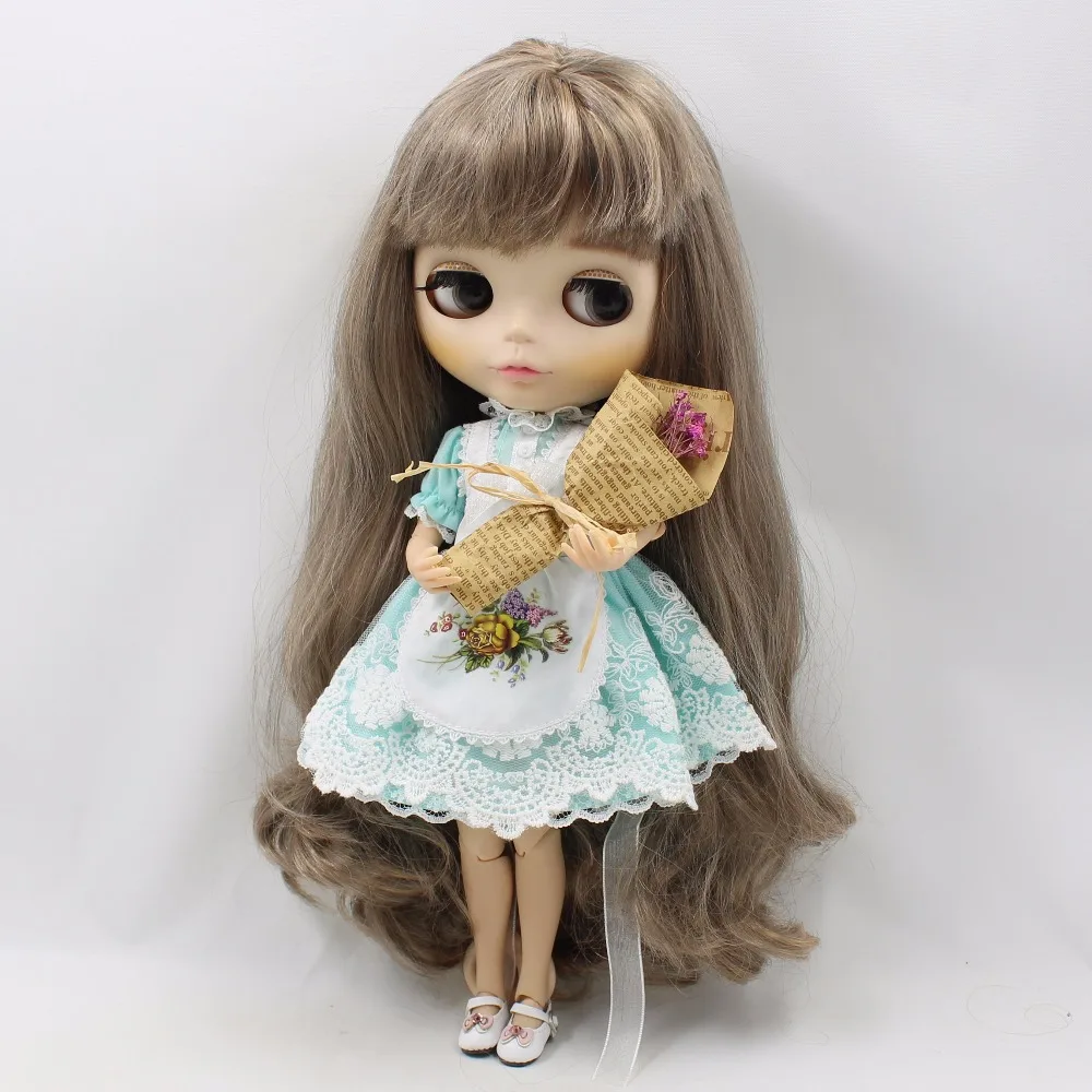 Blyth кукла ледяная личка одежда фартук платье розовый синий белый кружева игрушка, только платье без куклы