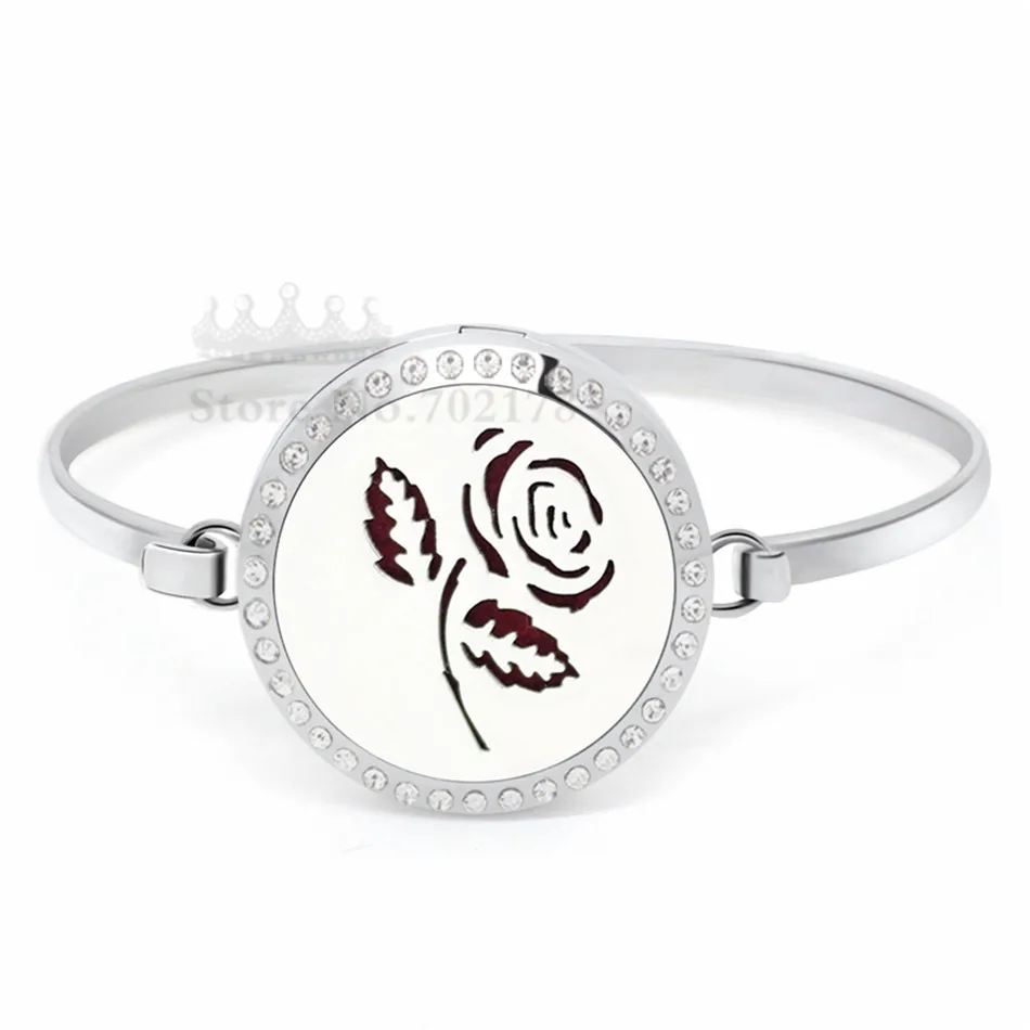 Новый цветок лотоса 30 мм нержавеющая сталь ароматерапия с кристаллами