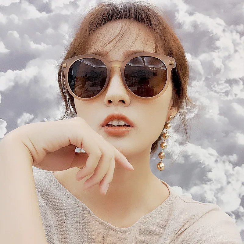 COOLSIR Gafas De Sol Mujer новые корейские модные ретро солнцезащитные очки, хипстерские блоггеры, цветные светоотражающие солнцезащитные очки