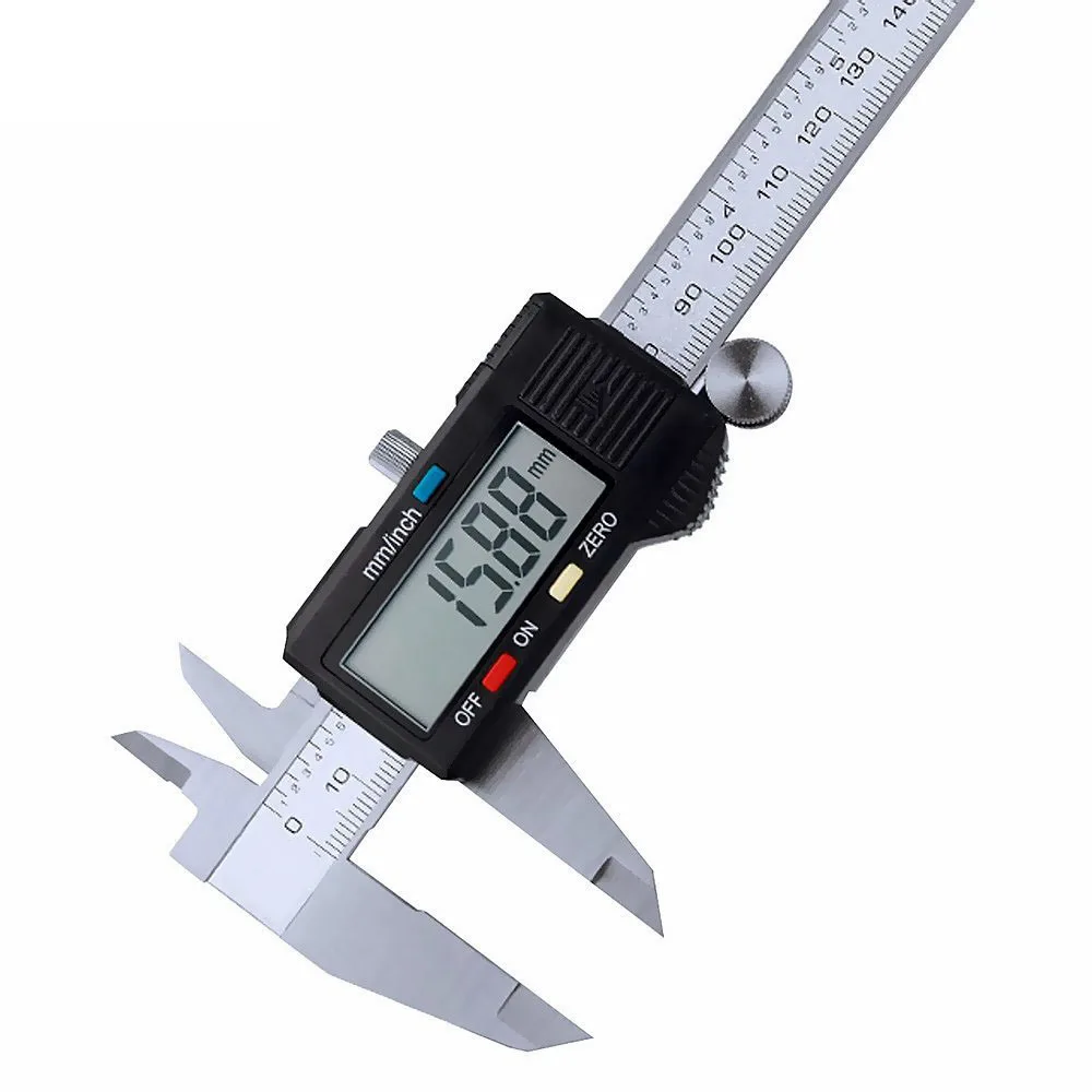 

Vernier Metric Digital Caliper with LCD Display 0-6 inch / 150mm Stainless Steel Electronic Depth Gauge Measuring Tools
