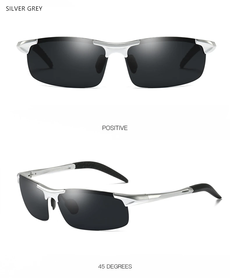 BENZEN Polarized Sunglasses For Men Quality Al-Mg Sports Sun Glasses Male UV Protection Outdoor Driver Glasses Goggles 9333