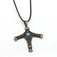 new game bloodborne jewelry necklace vintage cross necklacependants for men amulet necklace masculino collar hc12168