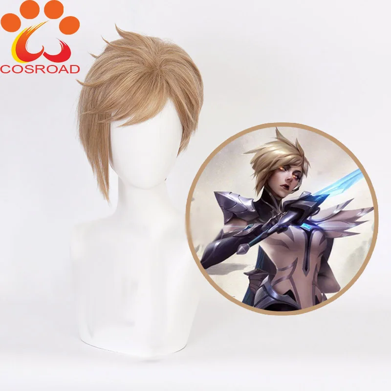 Cosroad Игра LOL Fiora Лоран косплей парик Великий дуэлянт новая кожа короткие