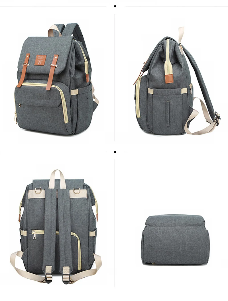 Baby Diaper Bag Backpack Mummy Daddy USB Backpack Stroller Nappy Bag Waterproof Oxford Handbag Nursing Bags Kits Maternity Bags