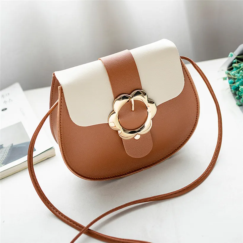 Модная женская сумочка 2019 простая маленькая сумка с цветочным украшением для