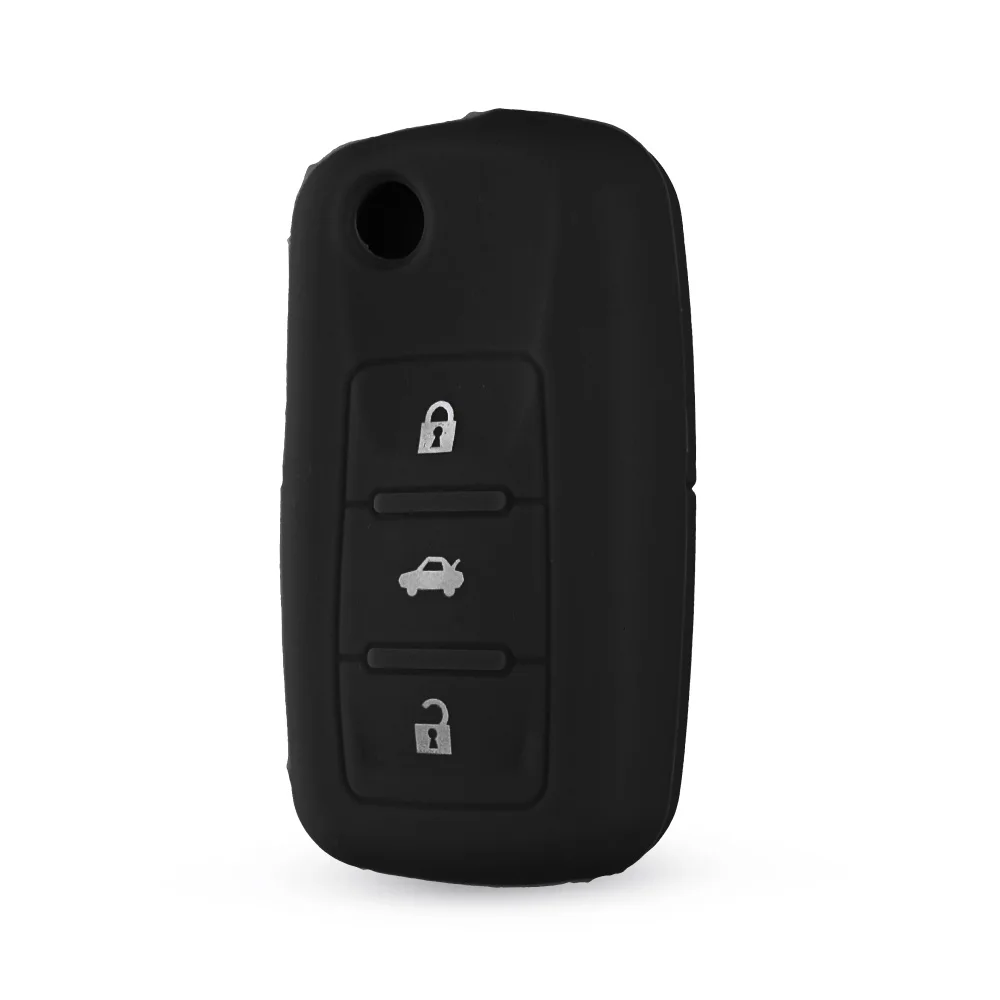 KEYYOU 3 кнопки силиконовый брелок чехол для VW VOLKSWAGEN Jetta Beetle Passat гольф кролик MK4 MK5 5 R32 автомобильный чехол для ключей от автомобиля