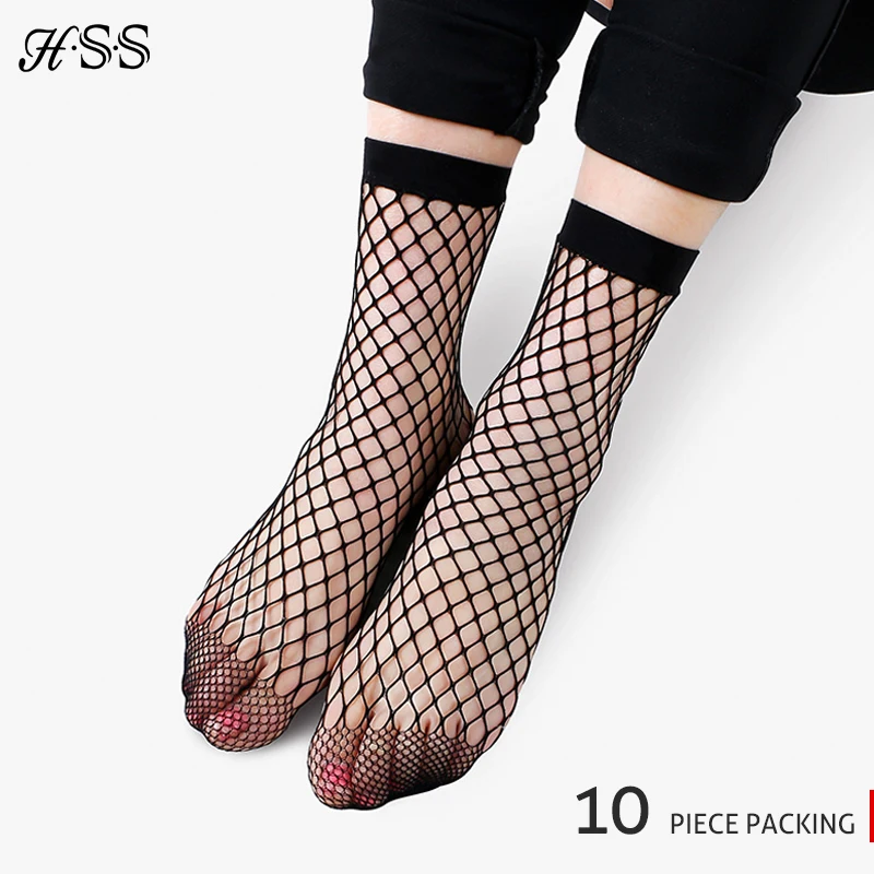

HSS Brand 5Pairs/Lot Black Fashion nets socks Retro mesh hollow women sexy sock fashion socks for girl lady Fast shipping