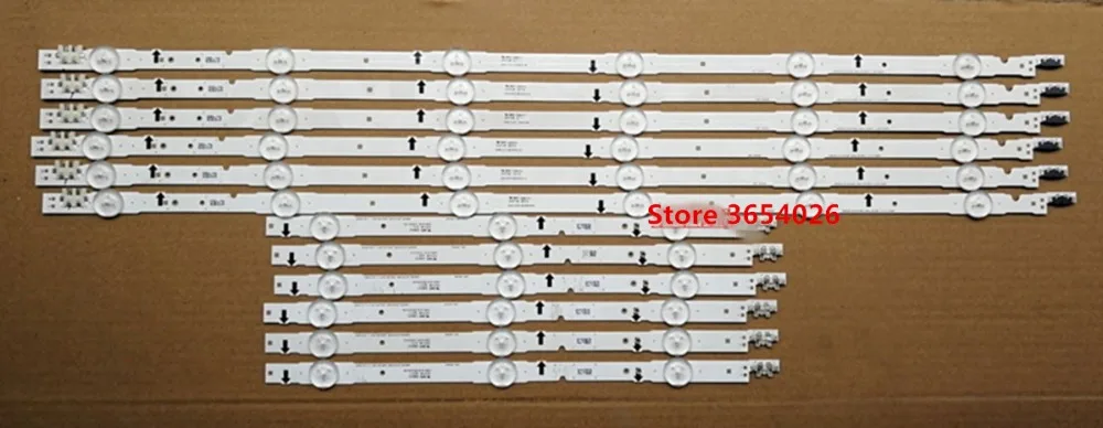 12 шт. светодиодная подсветка лампы полосы 9 светодиодов для SAMSUNG 2014SVS48F UA48J5088AC UE48H6400