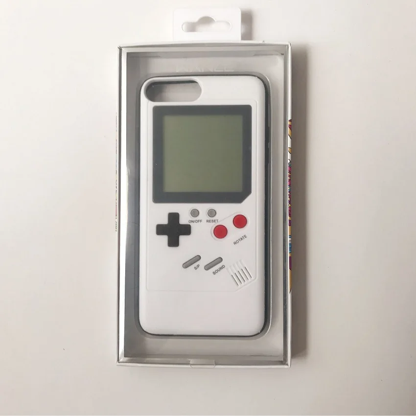 Tetris игровой автомат чехол для iPhone X 6 6s 7 8 Plus Мягкий край Жесткий Чехол черный ретро