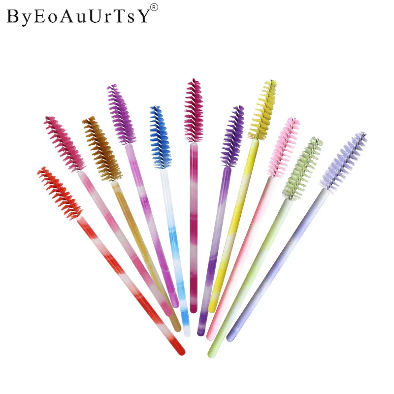 500pcs Cosmetics Eyelash Comb Brush Set Kit Disposable Eyebrow Makeup Mascara Wands Extension Tools | Красота и здоровье