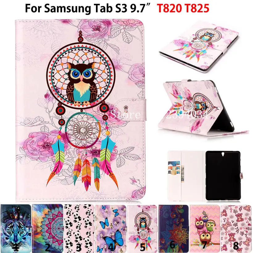 Модный мультяшный детский чехол для Samsung Galaxy Tab S3 9 7 T820 умный планшета из