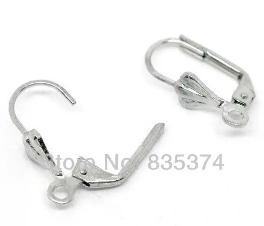 

Free shipping Imitation Rhodium plated Earring Clip Findings 17x10mm