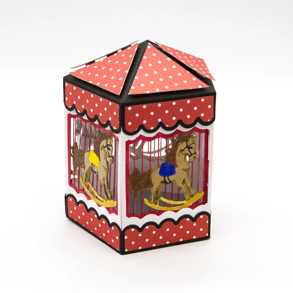 Объемная Подарочная коробка рамка металлические штампы трафареты для сделай сам