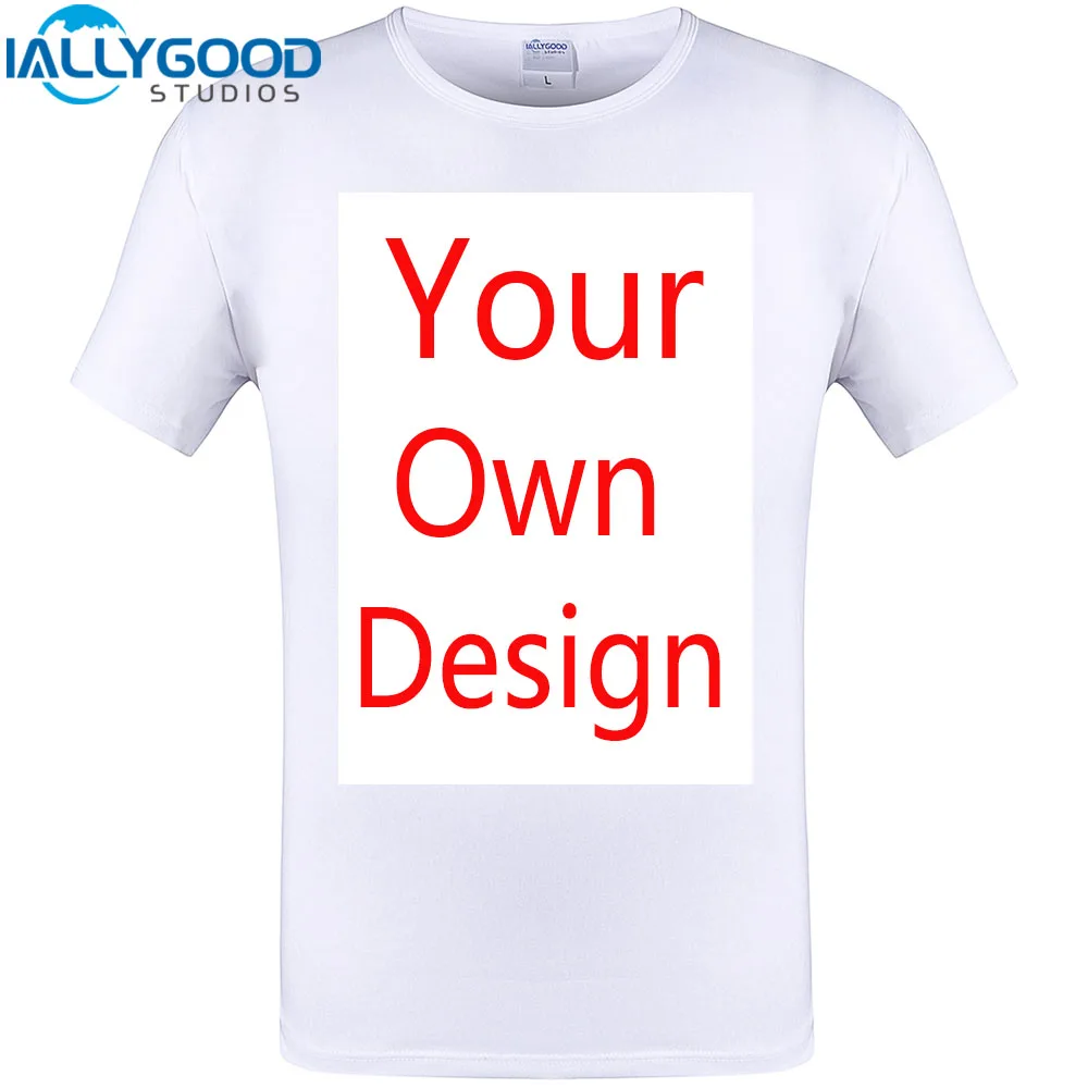 IALLYGOOD STUDIOS Высокое качество индивидуальные Для мужчин футболка печать свой