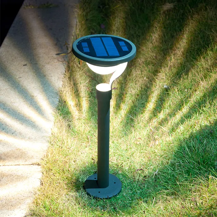 Солнечная 2LED SMD супер яркая наружная садовая лужайка свет точечная лампа