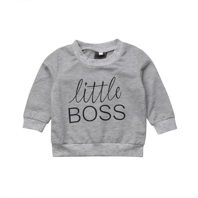 Boys Girls Cotton Letter Print Sweatshirt | Детская одежда и обувь