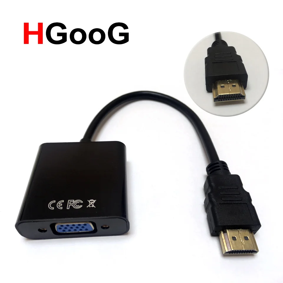 Male to Female Audio Port for hdmi2vga HDMI VGA With Converter Adaptor Cable PC Laptop Tablet 1080P HDTV | Электроника
