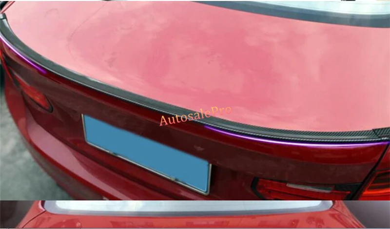 Цветной задний спойлер из углеродного волокна для Hyundai Verna Solaris Sedan 10 16