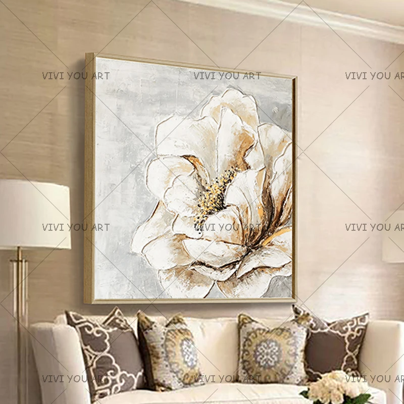 Bstract Акварельная Орхидея цветок мака пейзаж картина маслом на холсте Современная