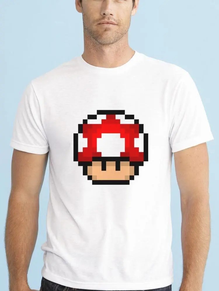 Возьмите PIXEL гриб от MARIO BROSS игры Мужчины футболка | Мужская одежда
