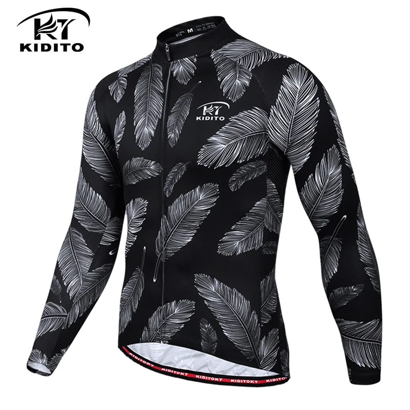 Cycling Jersey KIDITOKT длинный рукав майки для велоспорта быстросохнущие мотобайк, велосипед, велотренажер, Одежда Майо Ропа Ciclismo Спортивная одежда для велосипеда - Цвет: Cycling Jersey