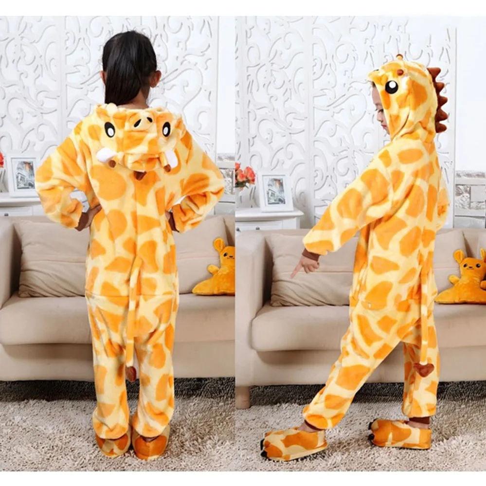 Пижамы для мальчиков и девочек с героями мультфильмов осенне-зимняя одежда сна