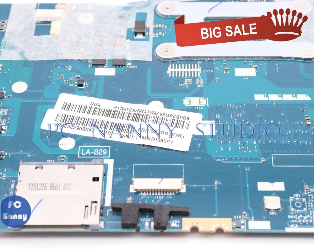 PCNANNY ZAWBB LA B291P 5B20G36755 для lenovo Ideapad N50 45 B50 материнская плата ноутбука