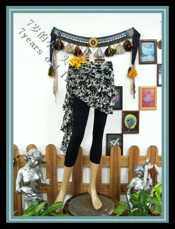 Ремень для танца живота прозрачный тонкий платок аксессуар в готическом стиле |