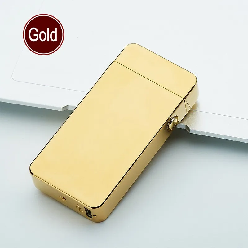 Зажигалки для курения USB зарядка двойная дуга зажигалки беспламенный фонарь