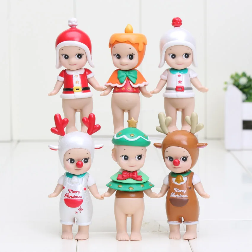 12 шт./лот 8 см Sonny Angel Пасхальная Рождественская серия ПВХ фигурки модели игрушек