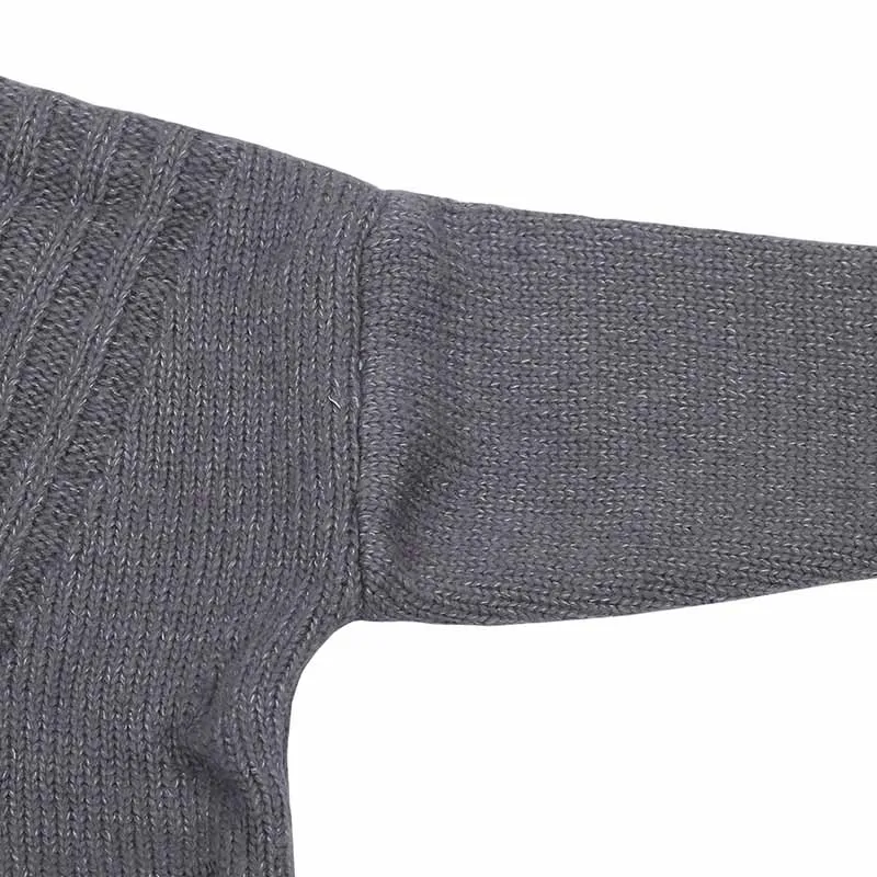 Зима 2018 женская Европейская и американская Водолазка Свитер Длинный разрез