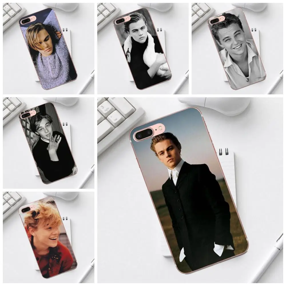 Мягкий чехол для Galaxy Alpha Core Prime Note 4 5 8 S3 S4 S5 S6 S7 S8 S9 mini edge Plus Leonardo Dicaprio Young White Swan