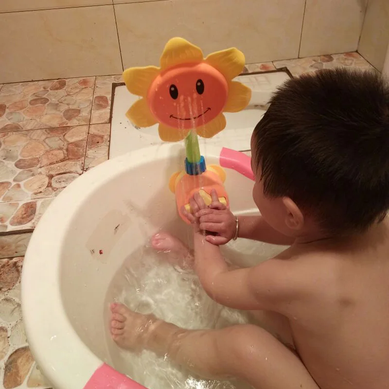 Подсолнухи Детские Игрушки для ванны водный душ спрей купания детские подарки