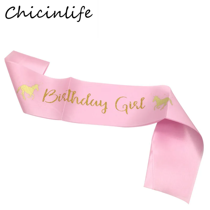 Chicinlife 1 шт. Розовый Единорог пояс для девочки на день рождения Аксессуары