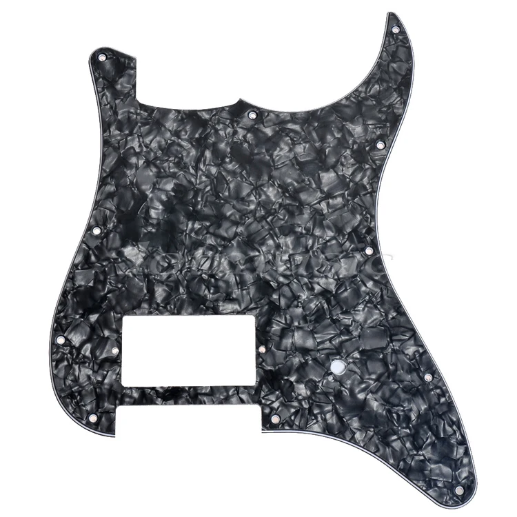 2 шт. черная жемчужная Накладка для гитары 3ply с одним Humbucker Fender Strat Замена|black pearl