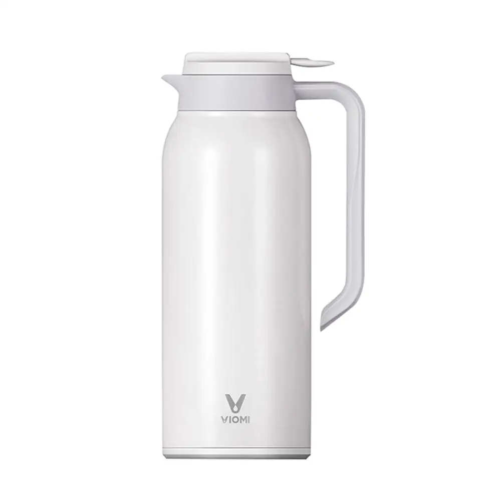Белый Термосы Xiaomi VIOMI Mijia 1,5 л Вакуумная бутылка-термос из нержавеющей стали 24 часа портативная Теплоизоляция чайник для воды - Цвет: Белый