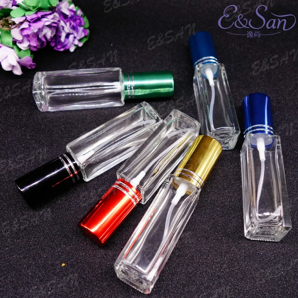 FX571 9ML прозрачная длинная квадратная стеклянная бутылка косметика парфюмерный