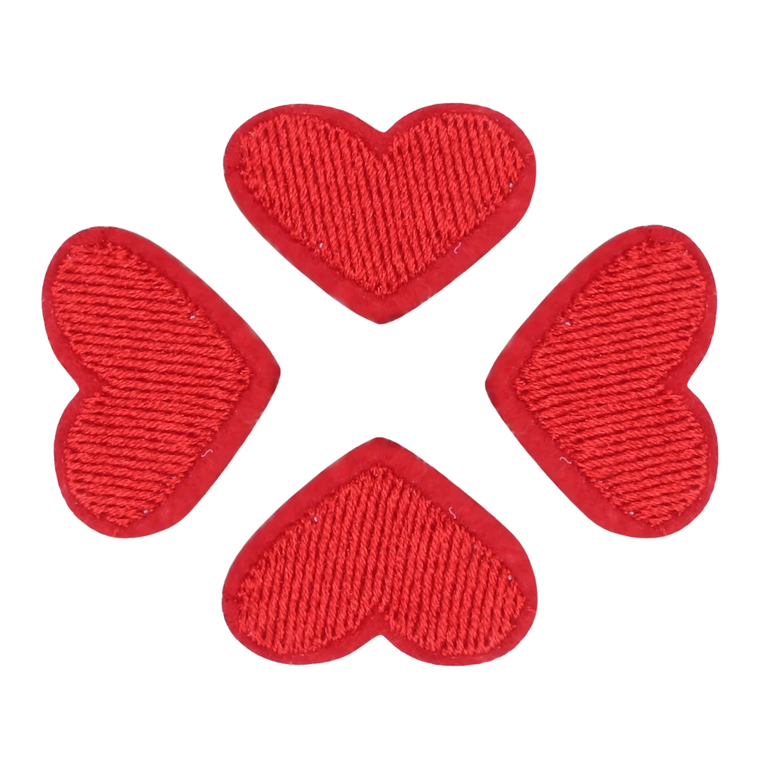 Mayitr 10 шт. Love Red Heart железная нашивка для шитья вышитая аппликация наклейки одежды