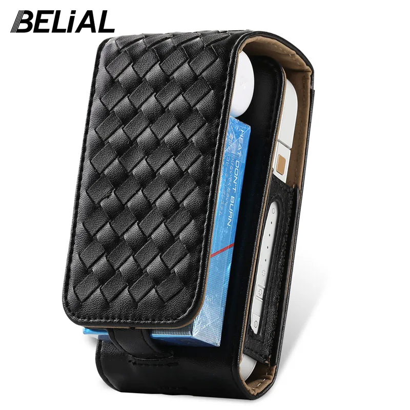 Тканый кожаный чехол BELIAL из микрофибры для сигарет IQOS электронное покрытие 2 4 Plus