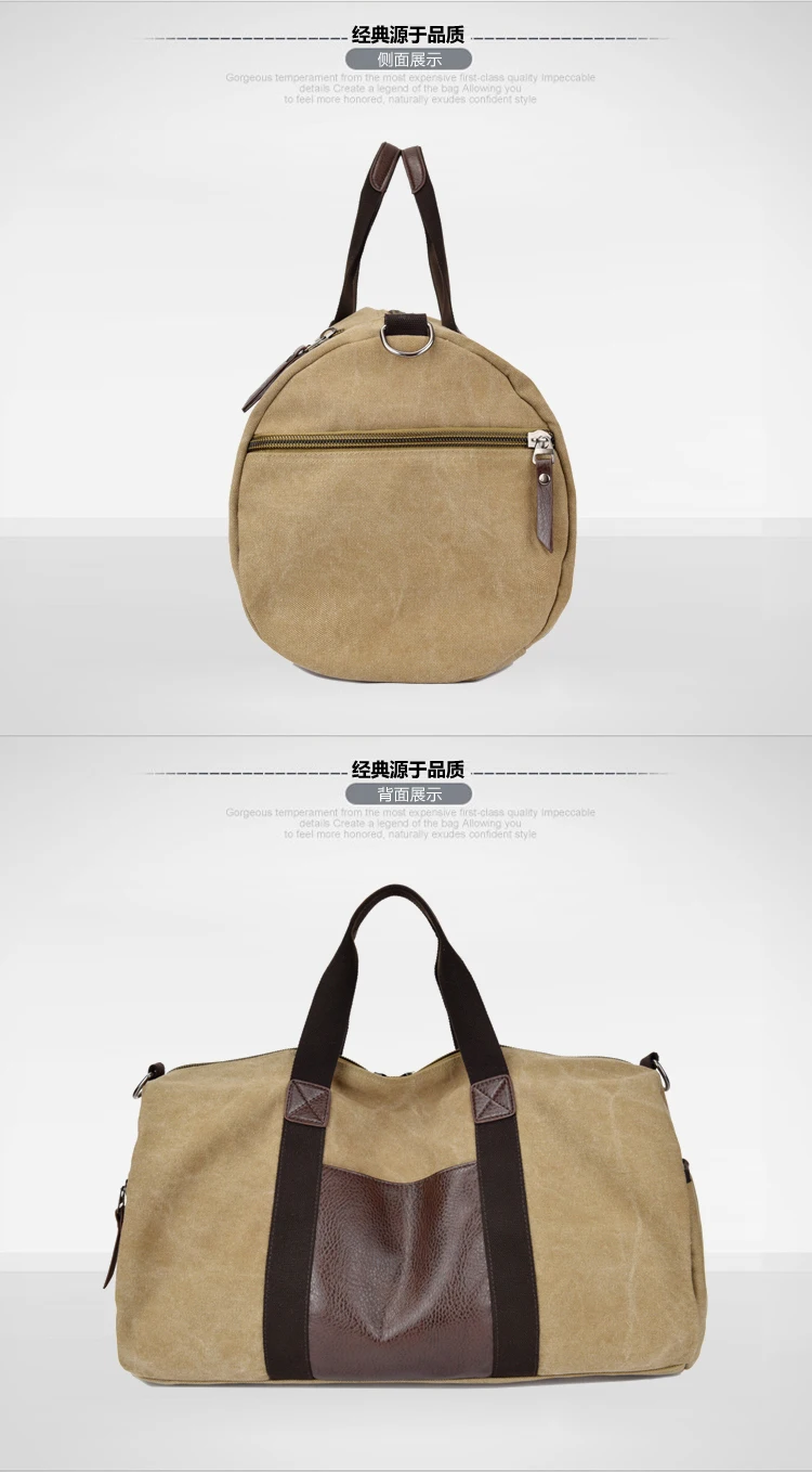 Новинка 2016 модная Холщовая Сумка для багажа в стиле милитари мужская дорожная