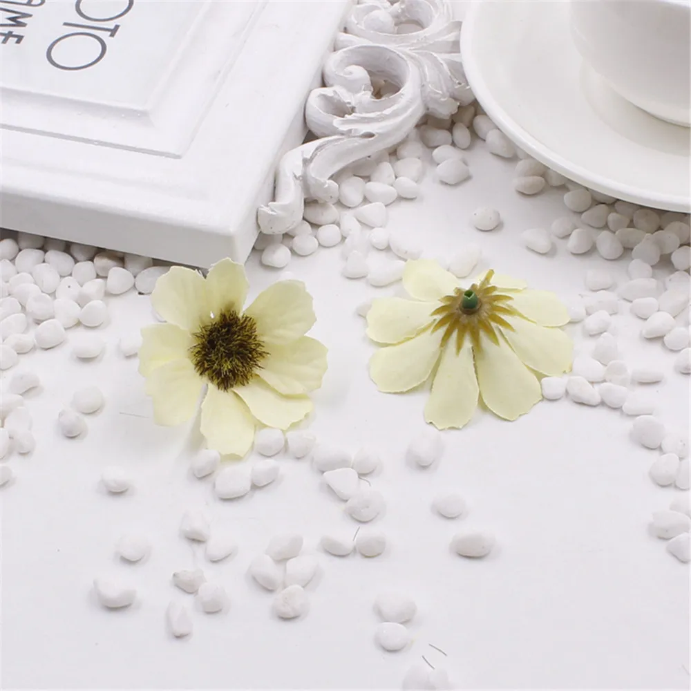 Искусственные шелковые цветы 5 шт./лот 4 см|silk flowers artificial|silk flowersartificial |