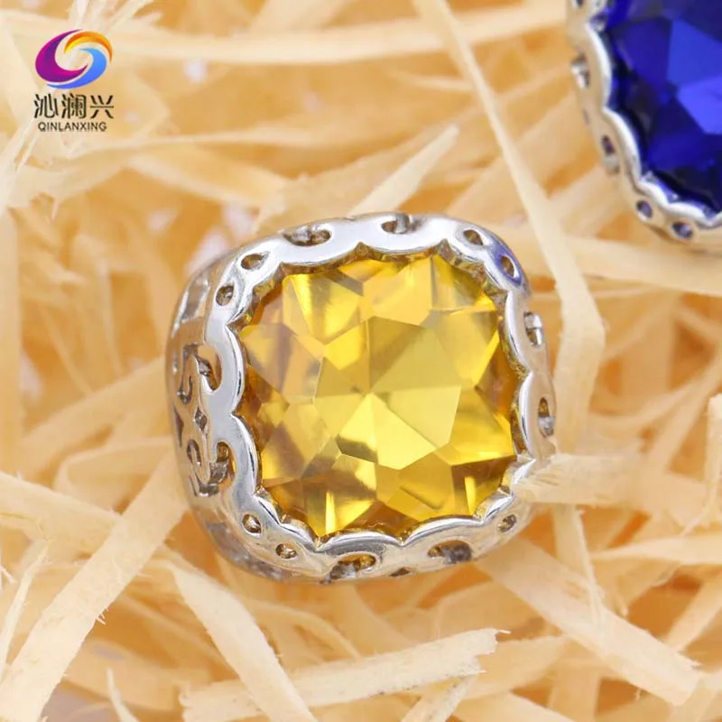 12 мм жир квадратной формы сверху стекло Кристалл flatback Стразы птичье гнездо Форма