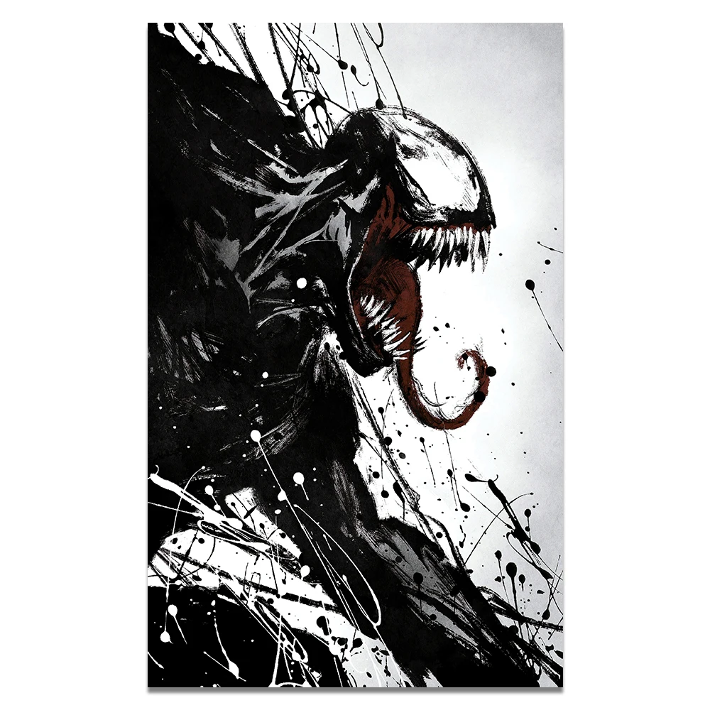 venom-e Постер фильмы Marvel забавные плакаты и принты на холсте масляная живопись для гостиной украшение стены художественные картины без рамки - Цвет: venom-e