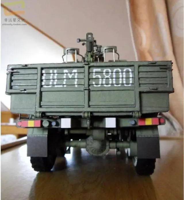 1:25 Star266 грузовик и ZU-23-2 зенитная пушка Военная Модель 3D бумажная модель DIY руководство