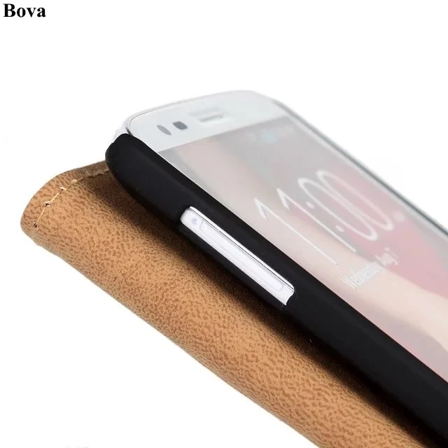 Чехол книжка из ПУ кожи премиум класса для LG G2 D801 D802 D803 D804 с отделениями карт и