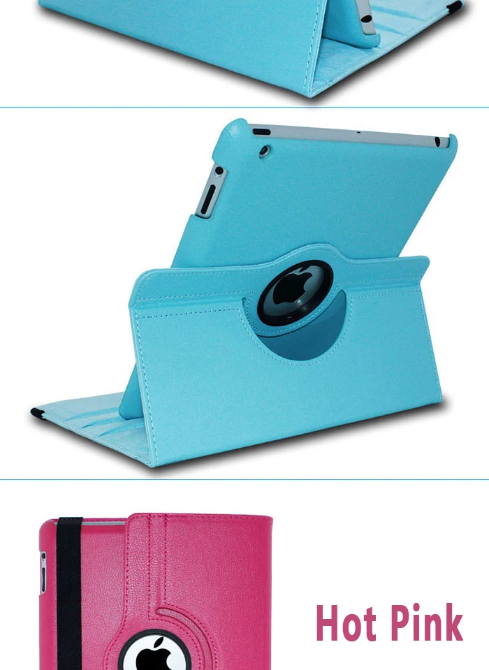 Принципиально для iPad 2/3/4 9," дюймовый планшет крышка Case_Smart Wake-для сна и игр, 360-вращающийся&+ Защитная пленка на экран, и ручка