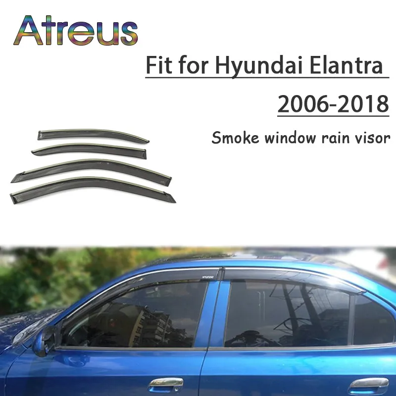 Atreus 1 комплект ABS дождевой дым окно козырек автомобильный дефлектор для защиты от